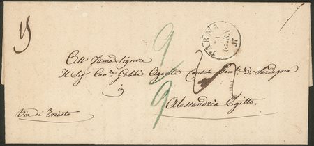 Antichi Stati Italiani - Parma - Lettera per Alessandria d'Egitto