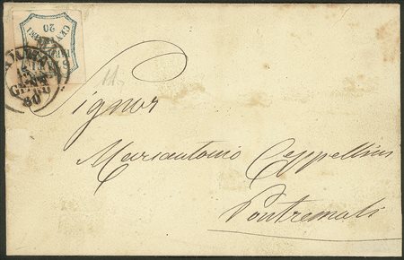 Antichi Stati Italiani - Parma - Lettera con c.20 azzurro (15)