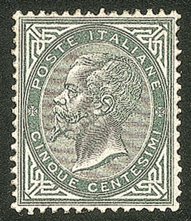 Regno - Vittorio Emanuele II - 1863 - 5 cent grigio verde (L16)
