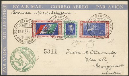 Regno - Vittorio Emanuele III - 1933 - Crociera Aerea del Decennale - Longhi 2853