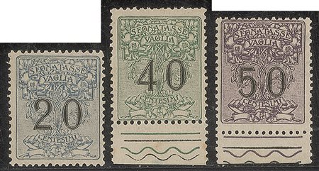 Regno - Vittorio Emanuele III - 1924 - Segnatasse Vaglia (1/6)