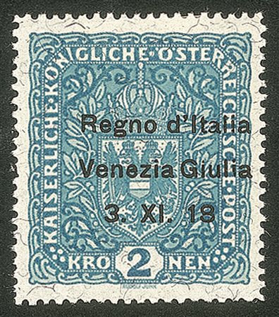 Occupazioni I guerra mondiale - 1918 - 2 corone fili di seta (15/Ik) senza punto dopo 18