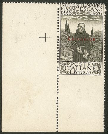 Colonie - 1926 - 5 lire S.Francesco (31ca)