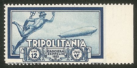 Colonie - 1933 - 12 lire Zeppelin (25a - Aerea)
