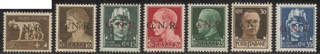 RSI - 1944 - Imperiale - emissione completa - 29 valori (470/489 + Aerea 117/125)