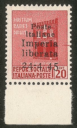 Emissioni CLN - 1945 - Non Emesso - 20 cent (22d) senza trattino tra 4 e 45