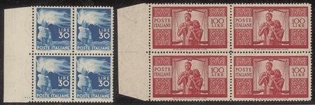 Repubblica - Democratica (543/565) - serie completa in quartine (23 valori)