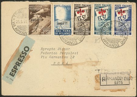 Trieste AMG FTT - Serie completa Ginnici (116/118) + serie completa Fiera di Milano (112/113)