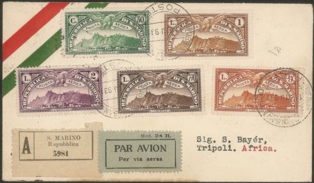 San Marino - Veduta (1/10 - Aerea) la serie completa di 10 valori