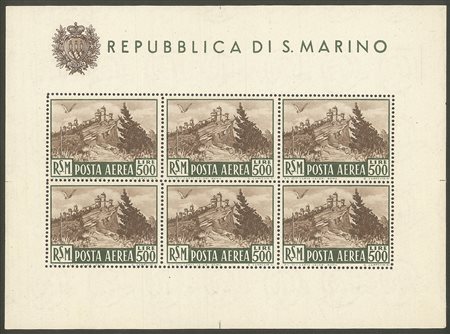 San Marino - 1951 - Foglietto Veduta (12)