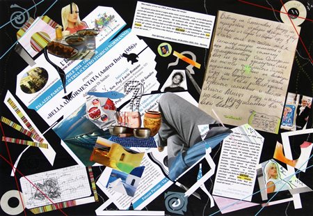 DI SANDRO Ermanno, Caos Moderno-3: Spazio non prospettivo con natura morta