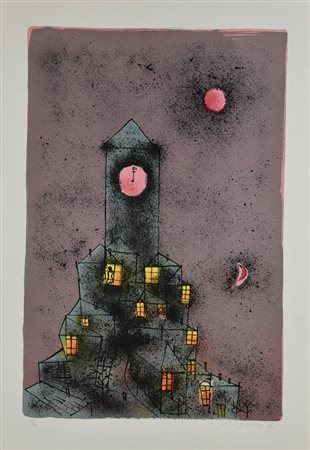 Franco Rognoni SENZA TITOLO litografia, cm 70x50; es. 40/100 firma e tiratura