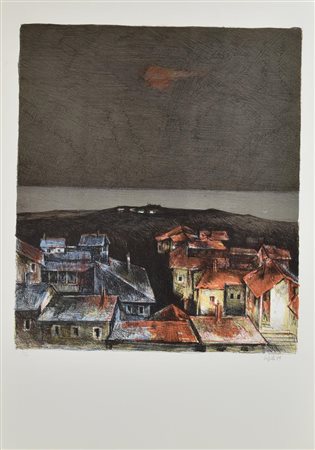 Giovanni Cappelli SENZA TITOLO, 1979 litografia, cm 70x50; es. 34/100 firma,...