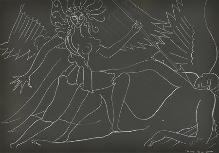 Sebastian LE SONGE serigrafia su carta, cm 35x50; es. 1/85 firma e titolo