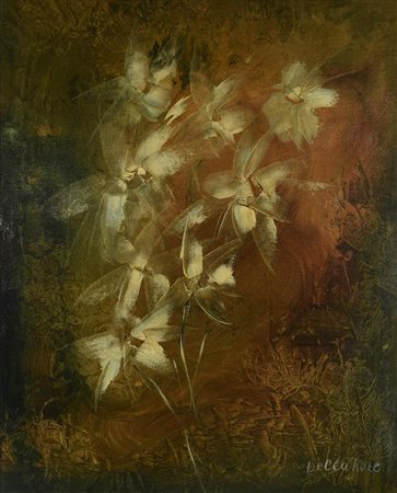 Giovanna Della Noce ESOTICO, 1977 olio su tela, cm 50x40 firma sul retro:...