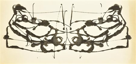 GIANBAR (Gianni Baretta) SULLA SPIAGGIA china acquarellata su carta, cm 23x50...