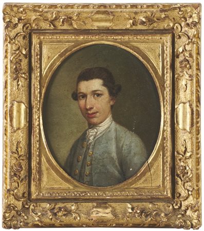 Jacopo Amigoni (attr.)

"Ritratto di gentiluomo"
olio su tavola ovale (cm 13,5x1