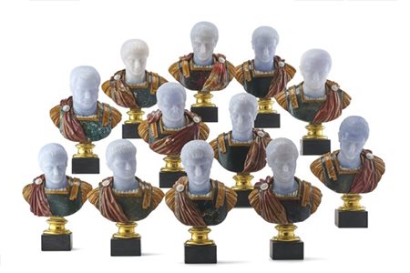 Collezione di Dodici Cesari. Gruppo di dodici ritratti raffiguranti rispettivam