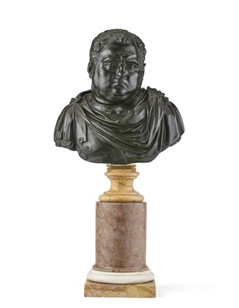 Francesco Righetti I (1738-1819)
"Vitellius", mezzo busto in bronzo con patina