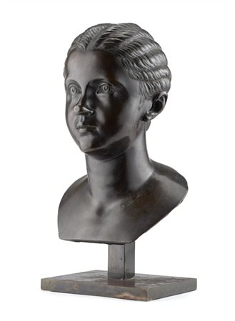 Scultore del secolo XVIII, probabilmente Firenze. Busto in bronzo brunito di Fu