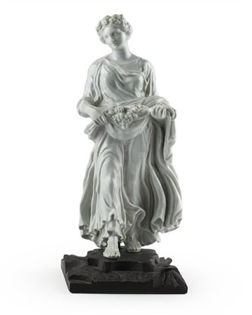 Manifattura Ginori, Doccia, 1760 circa. ''Flora'' figura in porcellana bianca,