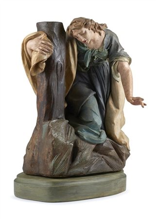 Stefano Maria Clemente "La Maddalena" bozzetto scultura in terracruda e terracot