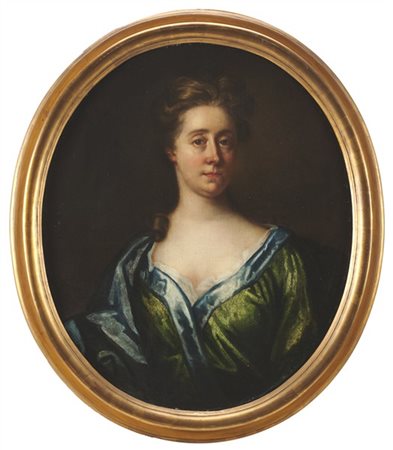 Scuola del secolo XVIII

"Ritratto di dama"
olio su tela ovale applicata su tav