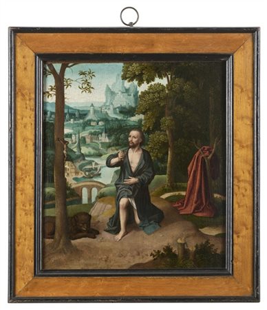 Cerchia del Maestro di Saint-Gilles, scuola franco-fiamminga del secolo XVI

"S