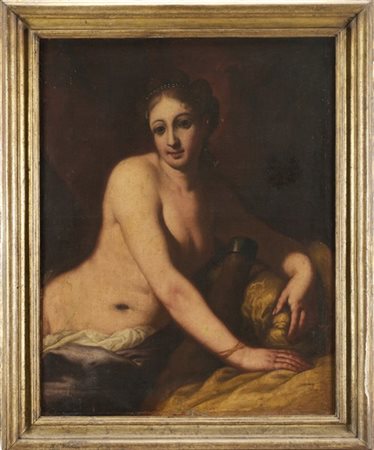 Bottega di Antonio Zanchi, scuola veneziana del secolo XVII

"Una cortigiana"
o