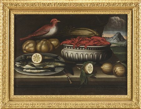 Scuola lombarda del secolo XVIII

"Coppa di gamberi di acqua dolce, limoni e vo