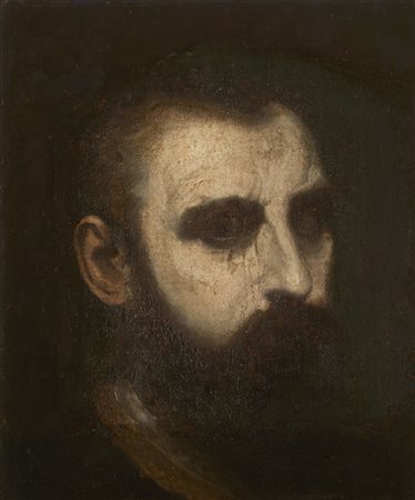 Maestro del secolo XVII

"Ritratto virile"
olio su tela (cm 35x30)
(difetti)