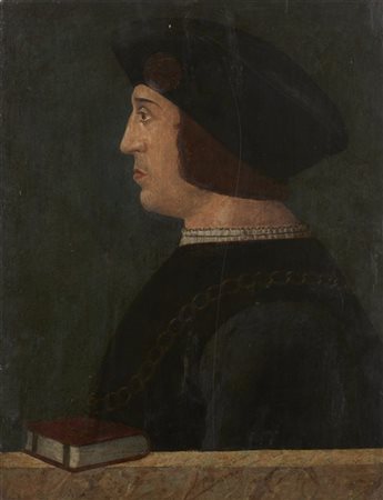 Ignoto

"Ritratto virile di profilo"
olio su tavola (cm 62x48)
(difetti e resta