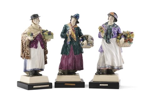 Charles Vyse (1882 Staffordshire - 1971 Deal, Kent)
Lotto composto da tre figur