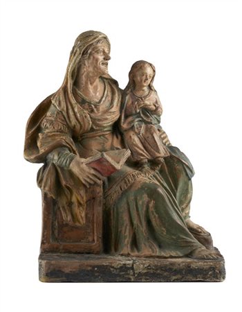 Arte del secolo XVIII. Scultura in terracotta con tracce di policromia raffigur