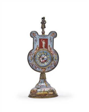 Ambito di Hermann Böhm. Vienna, secolo XIX.
Orologio da scrivania con cassa sag