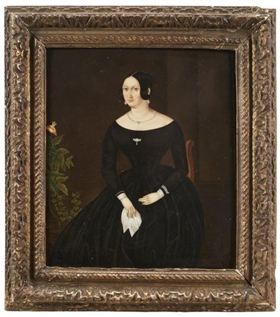 Jean-François Hollier (Chantilly, 1772 - Parigi, 1845) 
Placca in porcellana te