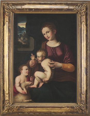 Seguace di Cesare da Sesto dell'inizio del secolo XVII

"Madonna con Bambino e