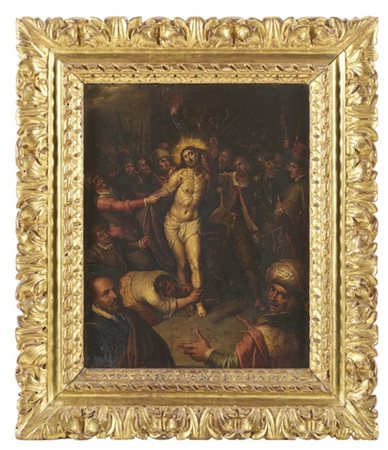 Da Frans Francken II, scuola fiamminga del secolo XVII

"Cristo deriso"
olio su