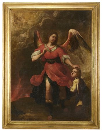 Scuola genovese del secolo XVII

"L'angelo custode"
olio su tela (cm 152,5x113,