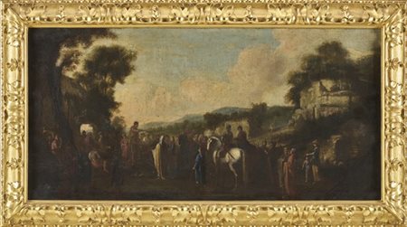 Scuola napoletana del secolo XVII

"La predica del Battista"
olio su tela (cm 4