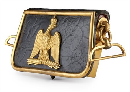 Giberna da ufficiale degli Ussari. Francia, Secondo Impero (1852-1870). Scatola