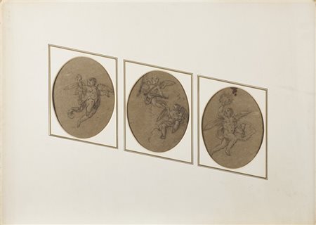 Artista lombardo del secolo XVIII

"Studi di putti trionfanti"
carboncino con t