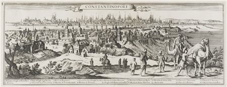 GIOVANNI GIACOMO DE ROSSI "Costantinopoli"
acquaforte, frammento (al visibile mm