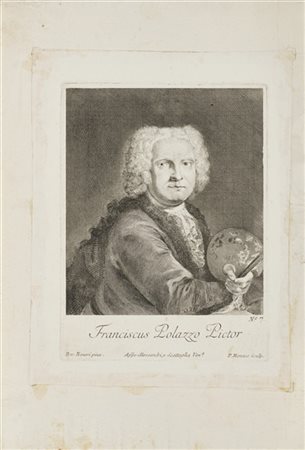 PIETRO MONACO Sette acqueforti raffiguranti "Ritratti di pittori veneti"
(all'im