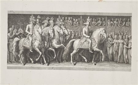 Quattro incisioni dai Fasti di Napoleone di Andrea Appiani, di cui due di Franc
