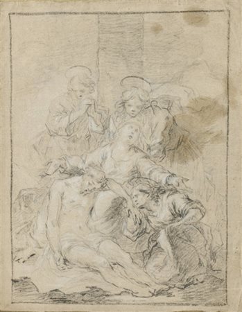 Artista del secolo XVIII

"Compianto sul Cristo morto"
carboncino con rialzi a