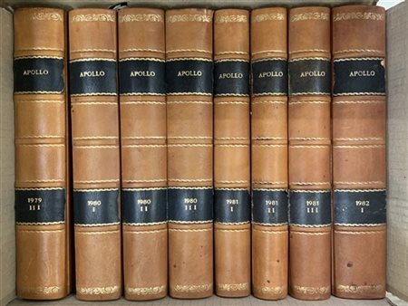 Rivista Apollo. 57 volumi dal 1967 al 1980 riccamente illustrata da arredi, ogg