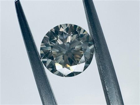 DIAMANTE NATURAL POLISHED 1,21 NATURAL FANCY MARRONCINO VERDOGNOLO GIALLO -SI1 - IGI - C41004-15