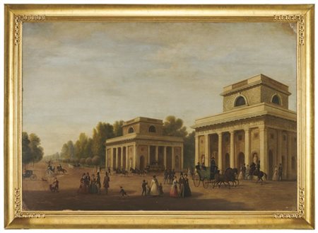 Scuola lombarda del secolo XIX

"Bastioni di Porta Venezia" 
olio su cartone (c