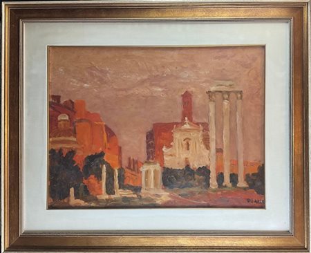 Carlo Quaglia Carlo Quaglia"Fori imperiali" 
olio su masonite (cm 40x60)
Firmato